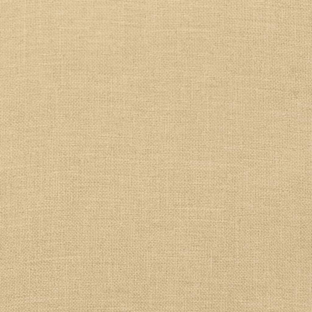 Podušky na židli nízké opěradlo 2 ks béžová melanž 100x50x4 cm
