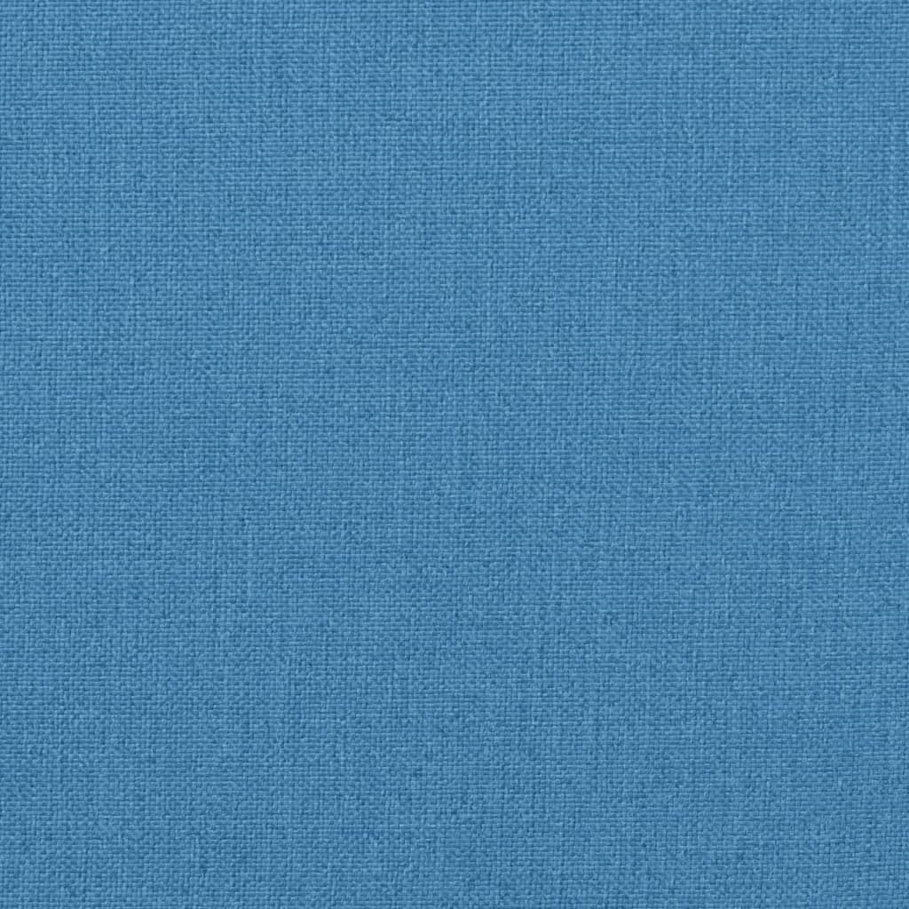 Podušky na židli nízké opěradlo 2 ks modrá melanž 100x50x4 cm