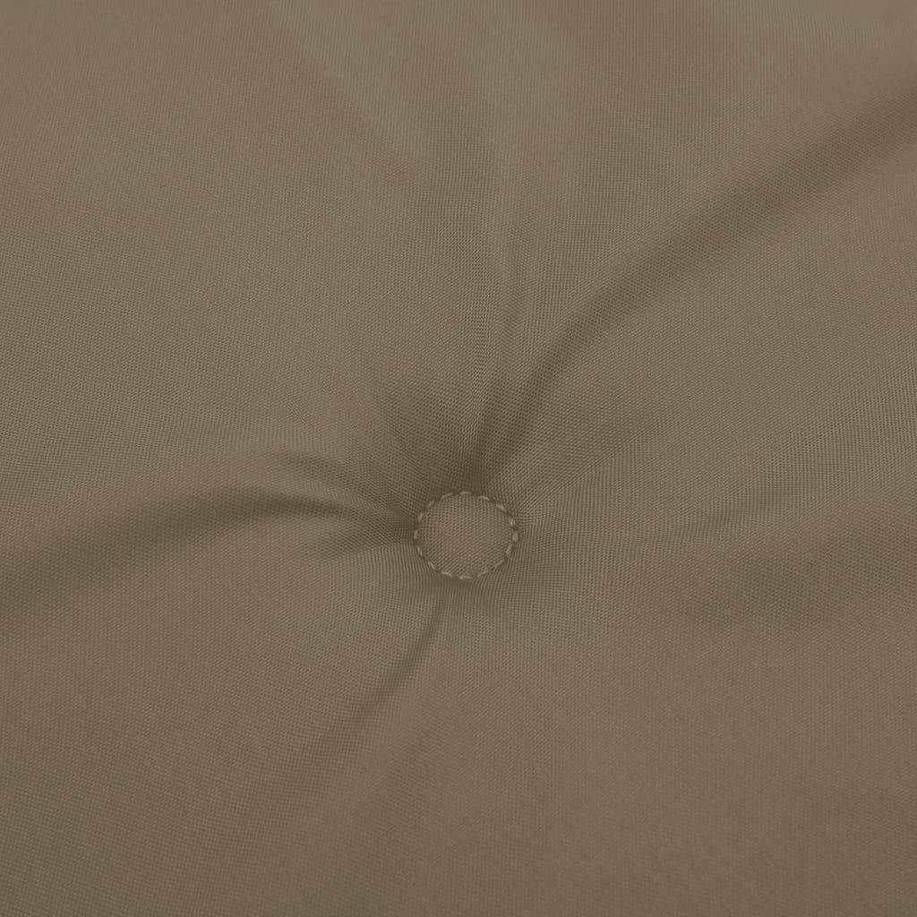 Podušky na židli nízké opěradlo 2 ks taupe melanž 100x50x4 cm