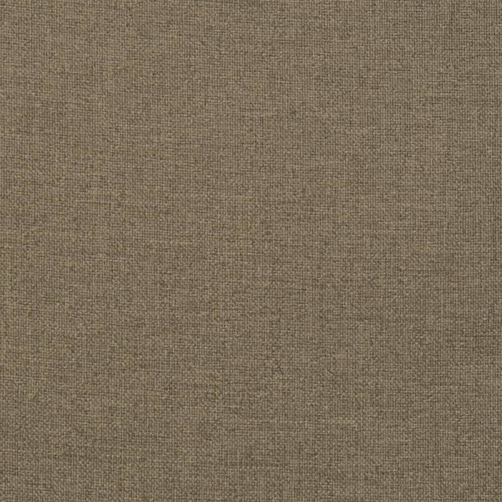 Podušky na židli nízké opěradlo 2 ks taupe melanž 100x50x4 cm