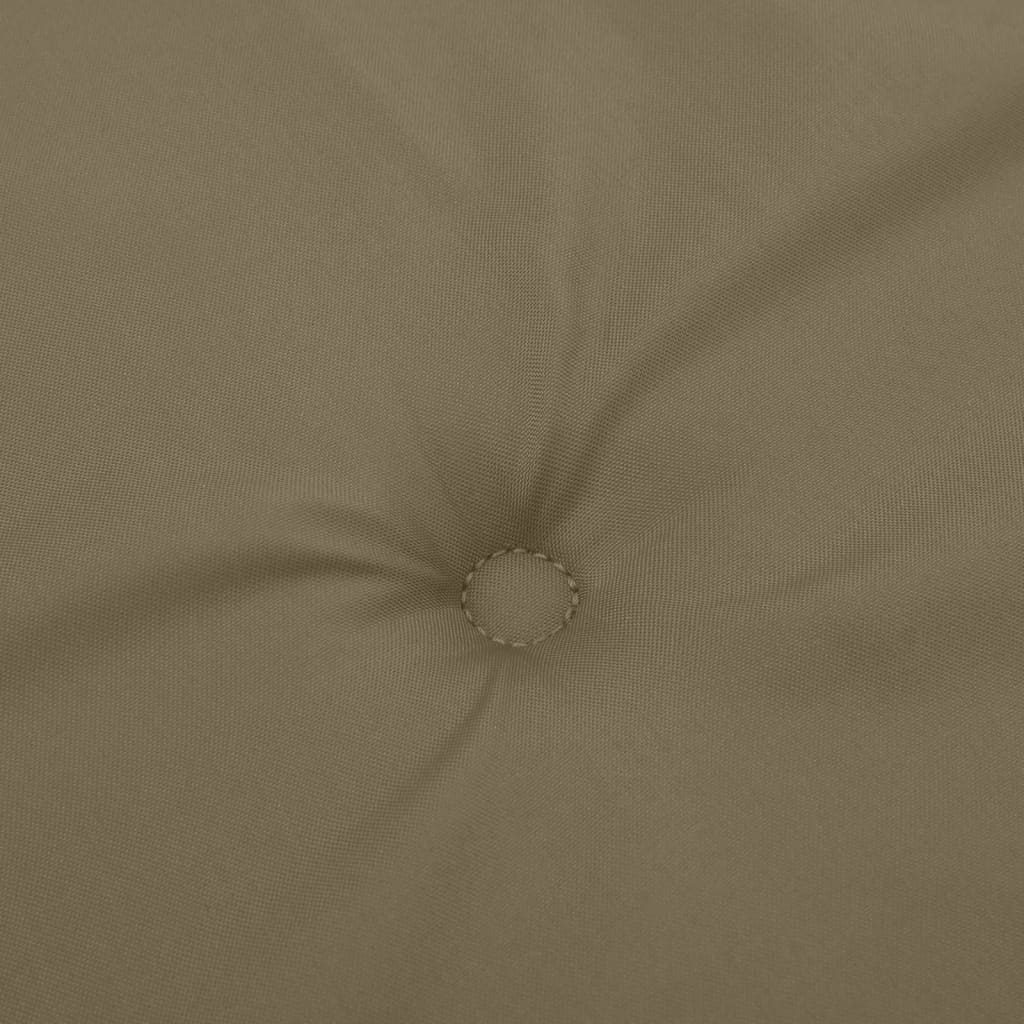 Podušky na židli nízké opěradlo 4 ks taupe melanž 100x50x4 cm