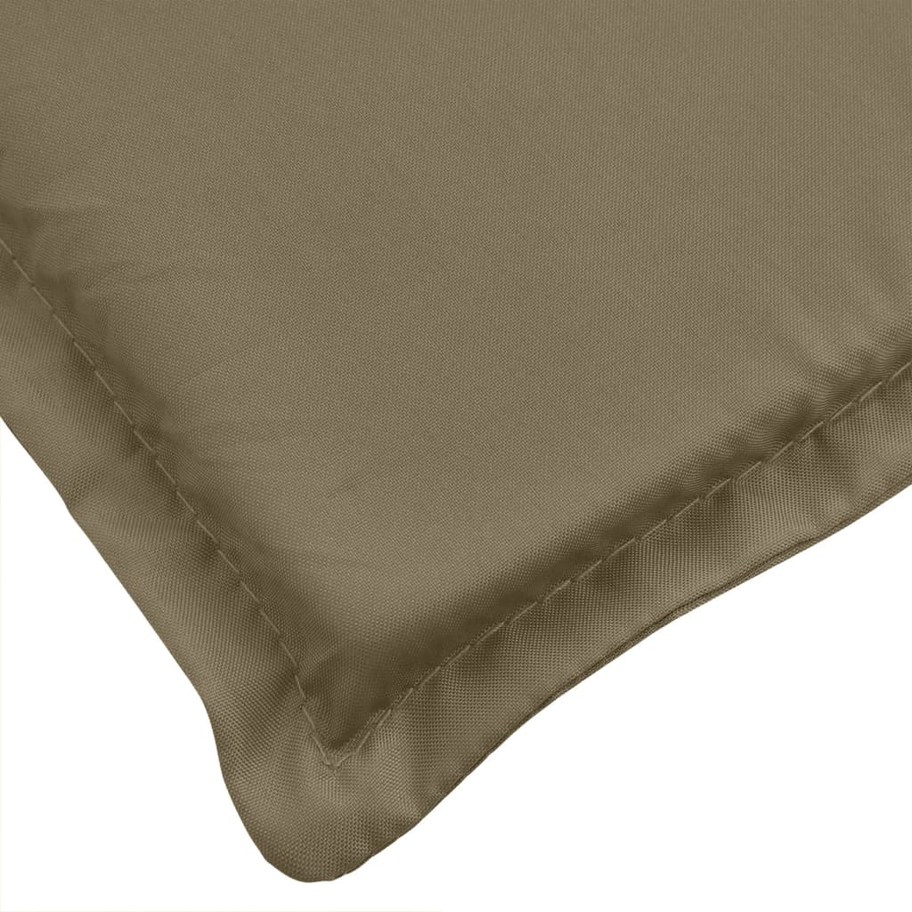 Podušky na židli nízké opěradlo 4 ks taupe melanž 100x50x4 cm