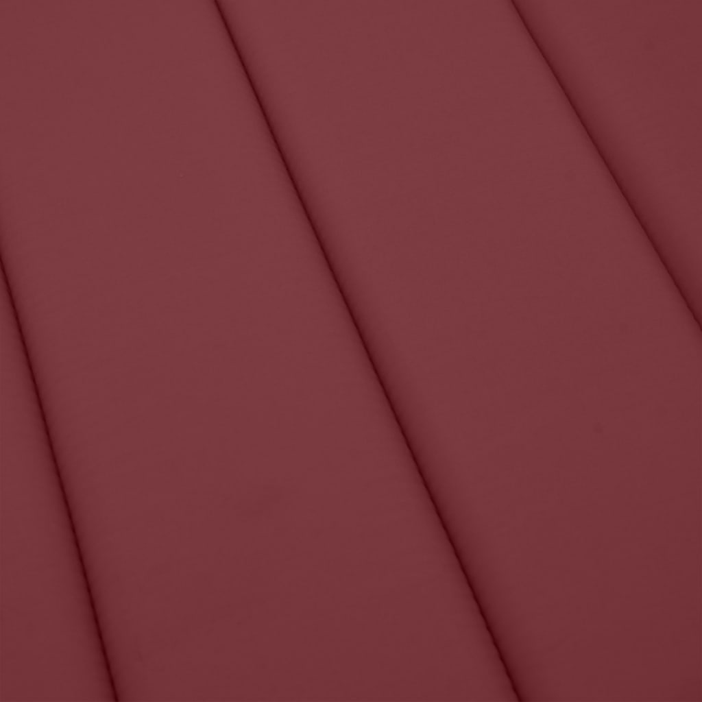 Poduška na lehátko vínová melanž 186x58x4 cm textil