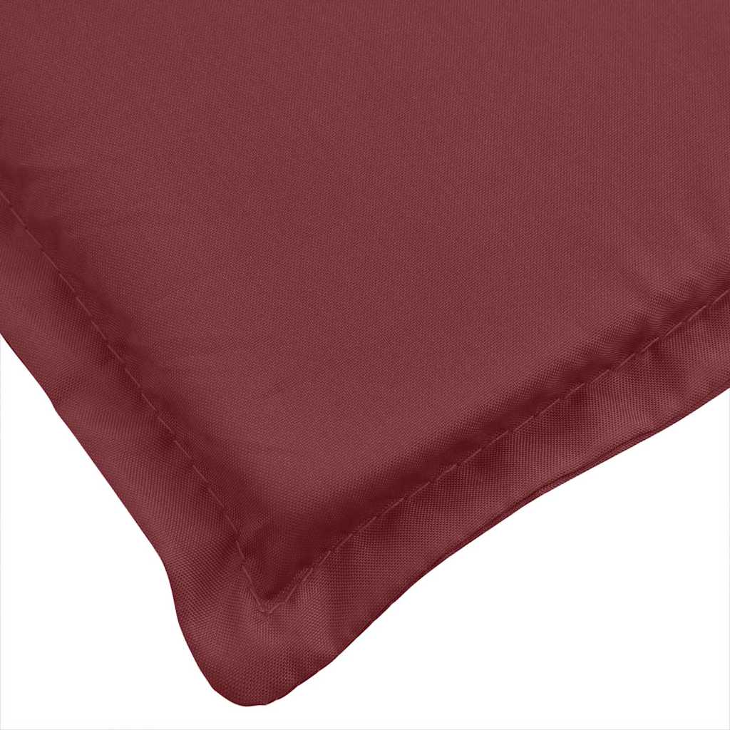 Poduška na lehátko vínová melanž 186x58x4 cm textil