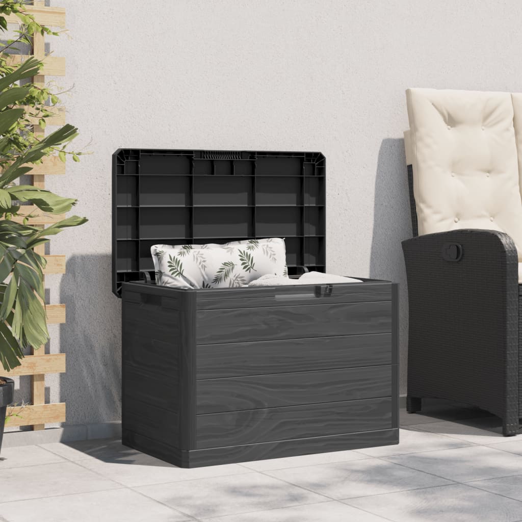 Zahradní box na podušky antracitový 77,5 x 44,5 x 53 cm PP