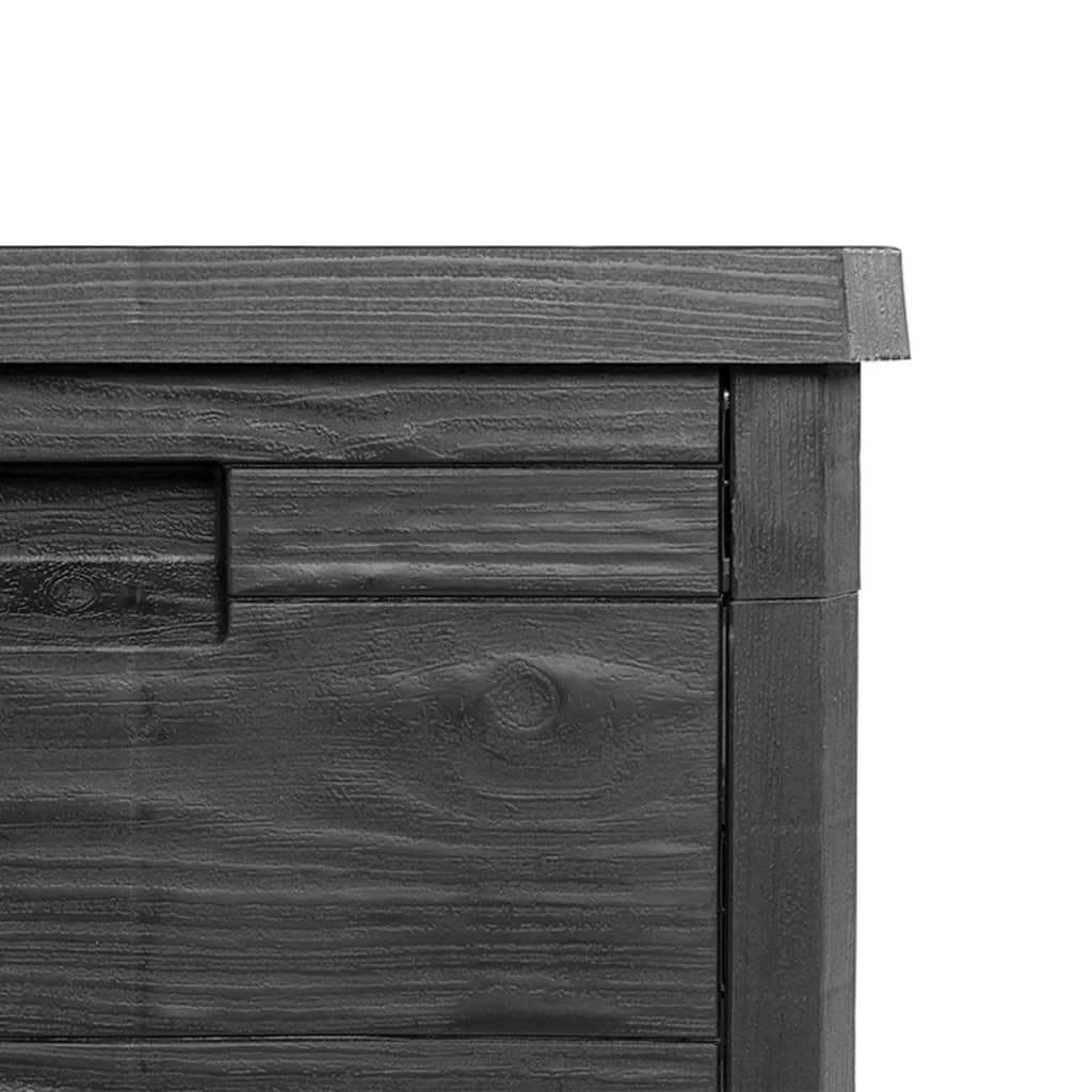 Zahradní box na podušky antracitový 77,5 x 44,5 x 53 cm PP