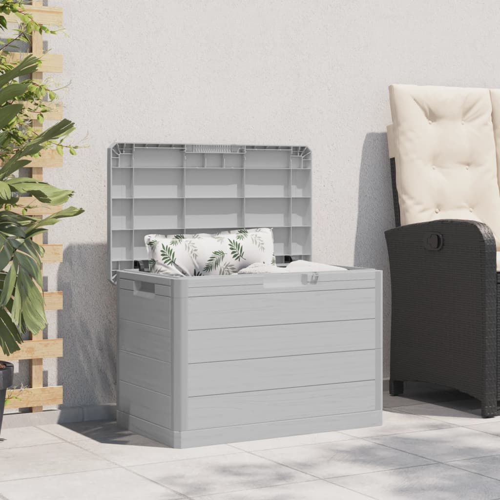 Zahradní box na podušky šedý 77,5 x 44,5 x 53 cm polypropylen