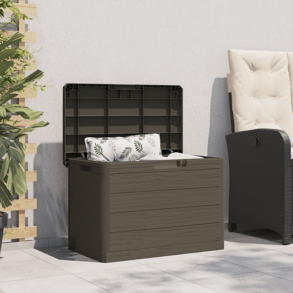 Zahradní box na podušky hnědý 77,5 x 44,5 x 53 cm polypropylen