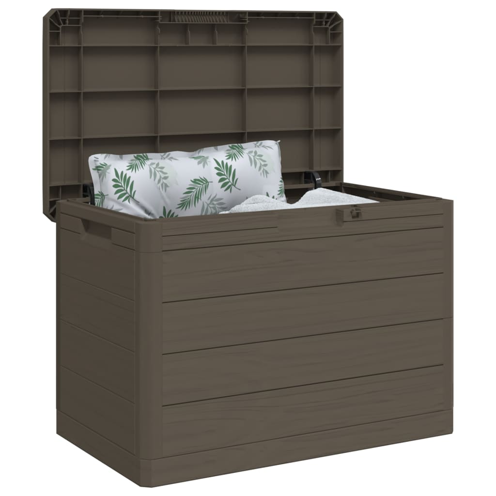 Zahradní box na podušky hnědý 77,5 x 44,5 x 53 cm polypropylen