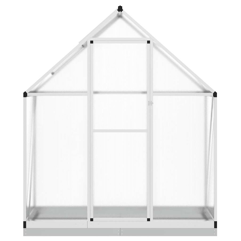 Skleník s podkladovým rámem stříbrný 169 x 58 x 202 cm hliník