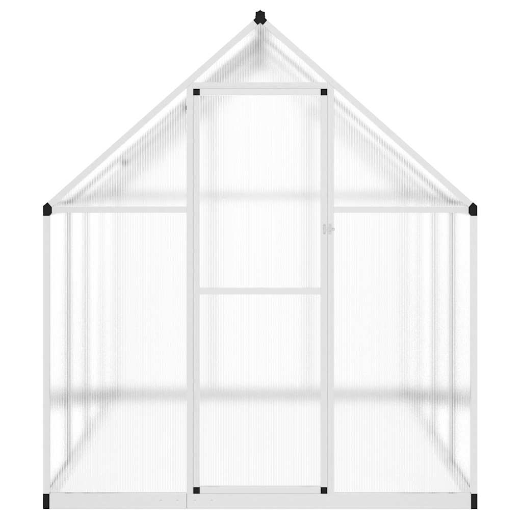 Skleník s podkladovým rámem stříbrný 224 x 169 x 195 cm hliník