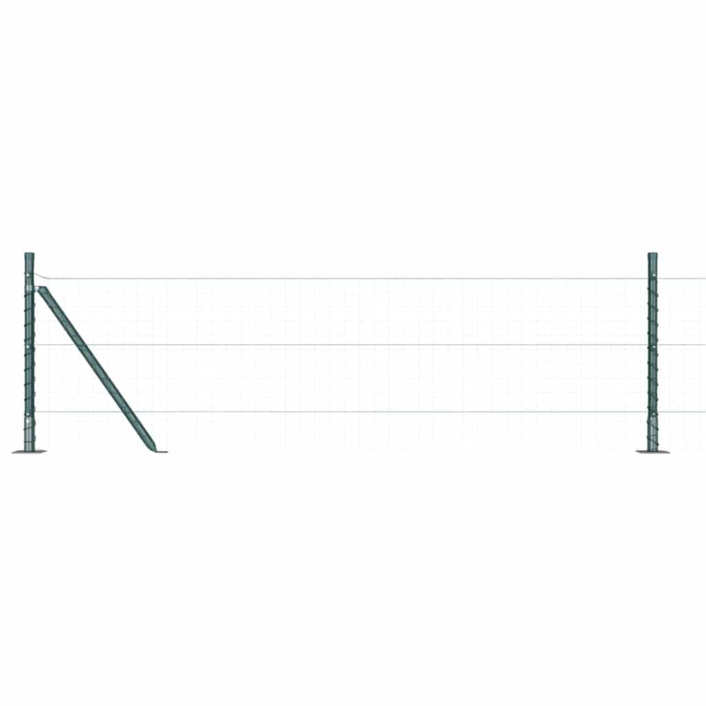 Plotový sloupek. Jiný 52 pcs Stříbrná 3.2 x 3.2 x 70 cm Ocel