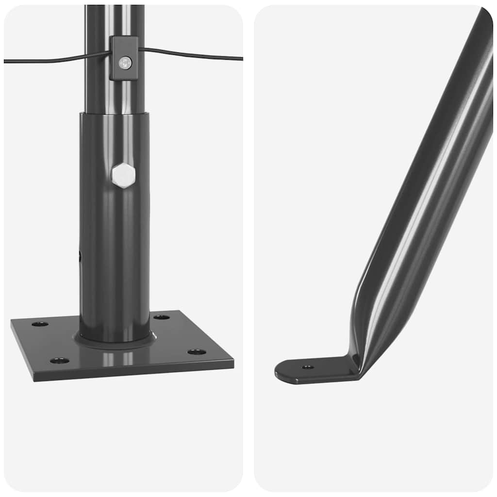 Plotový sloupek. Jiný 26 pcs Stříbrná 3.2 x 3.2 x 68.5 cm Ocel