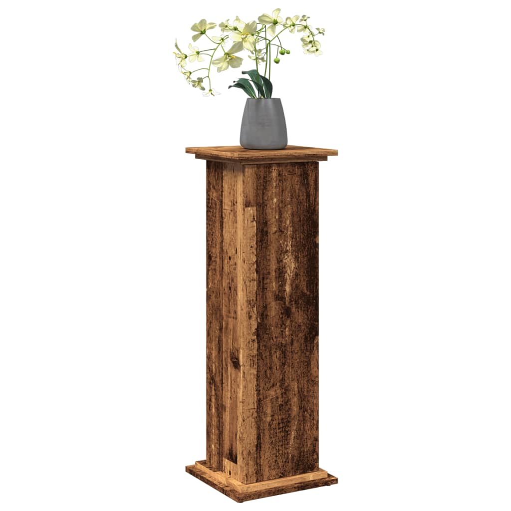 Výstavní stojan s úložným prostorem old wood 31x30x90 cm