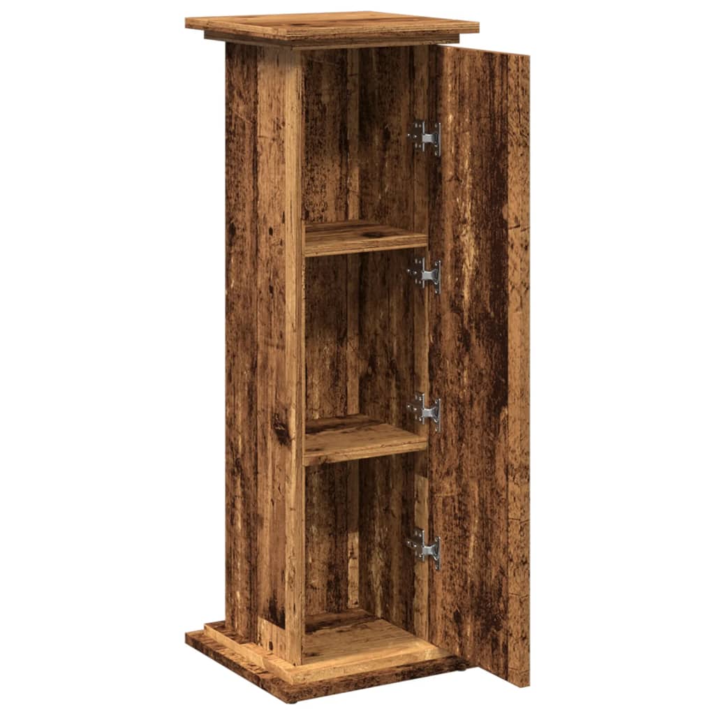 Výstavní stojan s úložným prostorem old wood 31x30x90 cm