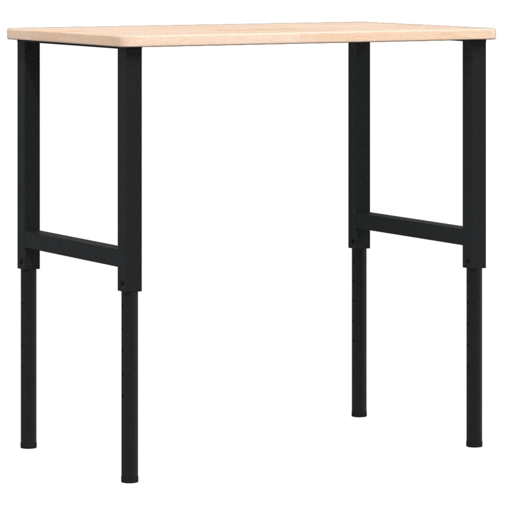 Pracovní stůl 100 x 60 x (71,5–98) cm masivní dub obdélníkový
