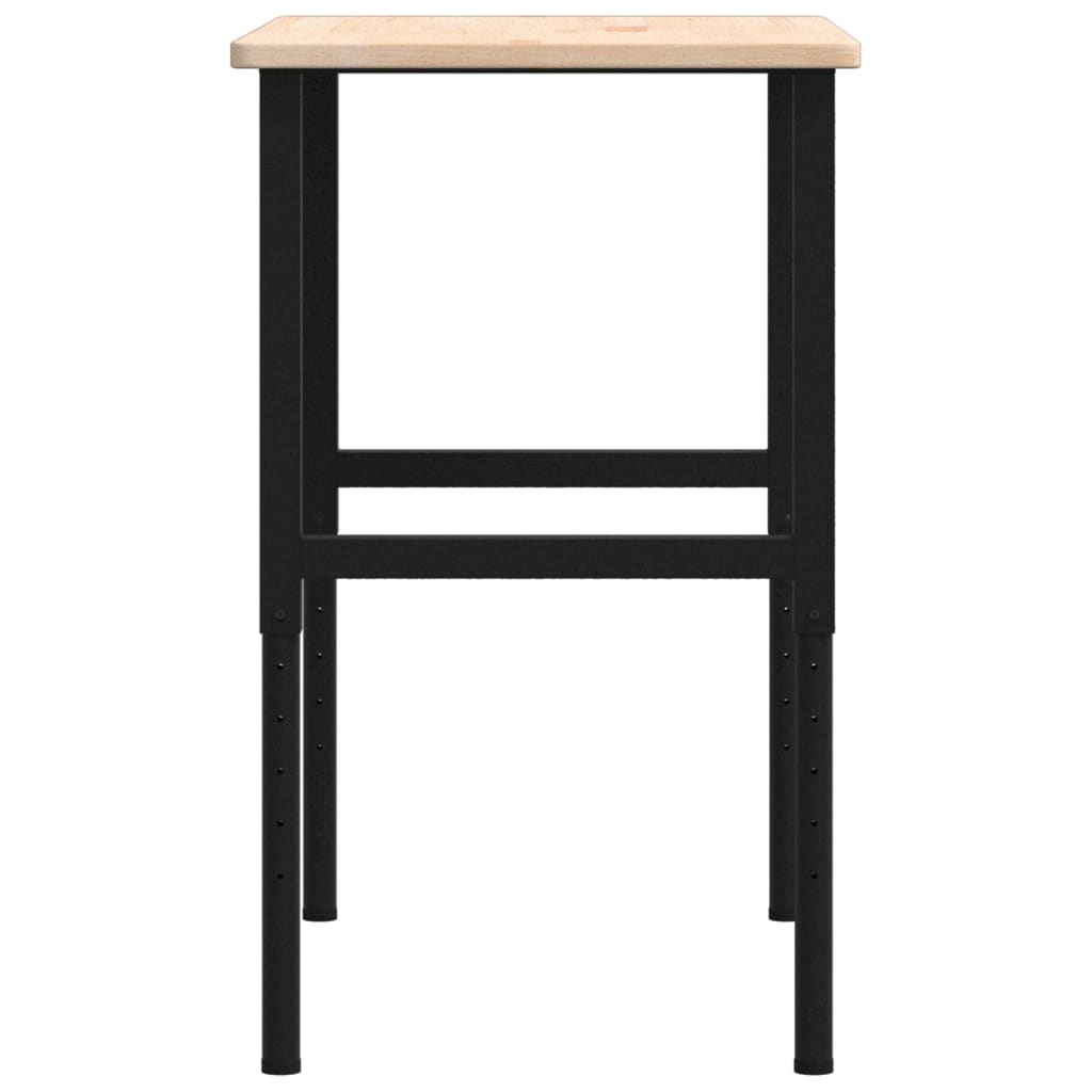 Pracovní stůl 100 x 60 x (71,5–98) cm masivní dub obdélníkový