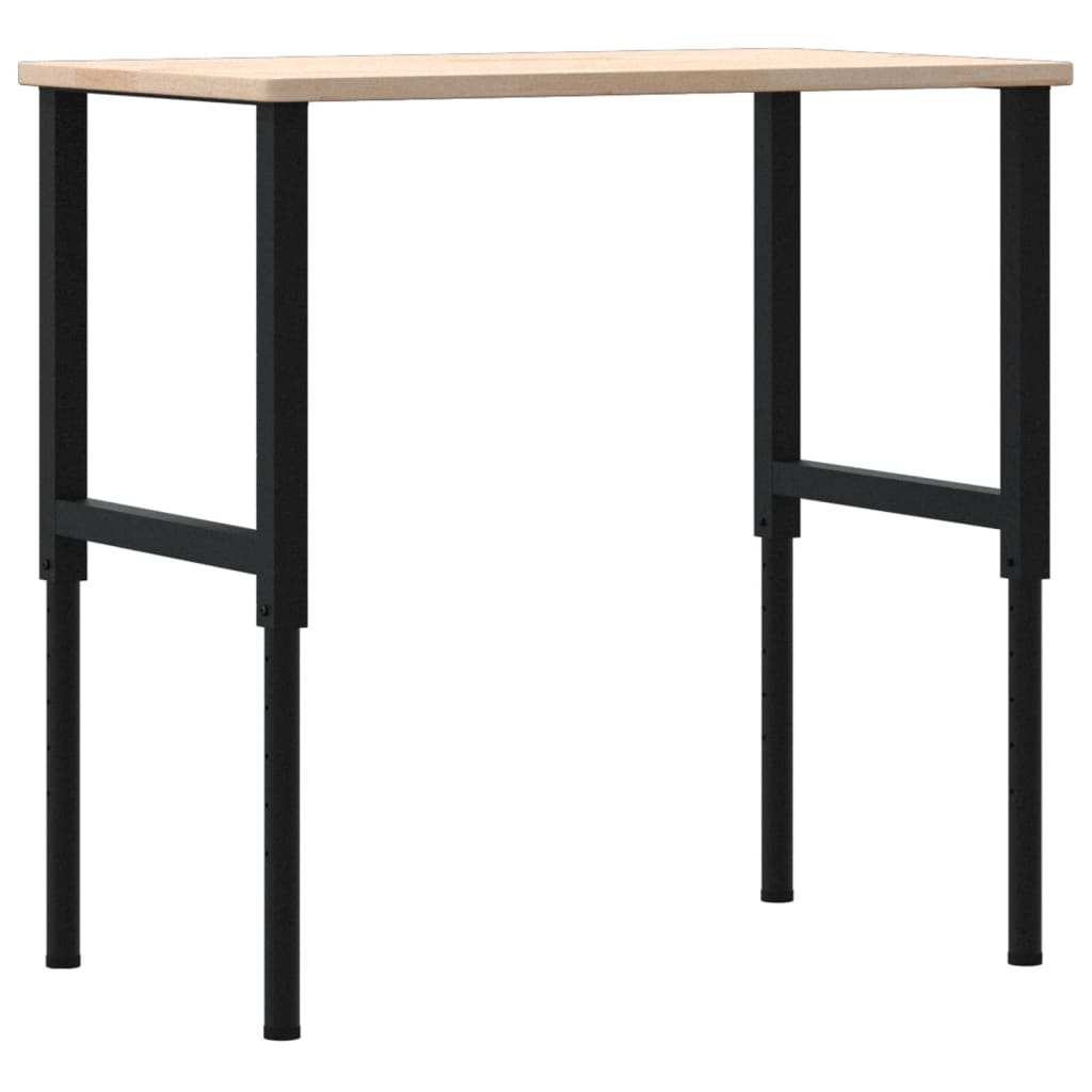 Pracovní stůl 100 x 60 x (71,5–98) cm masivní dub obdélníkový