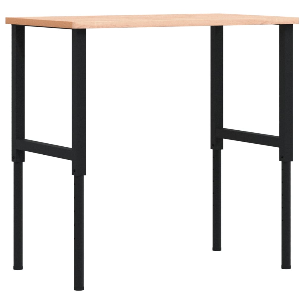 Pracovní stůl 100 x 60 x (71,5–98) cm masivní buk obdélníkový