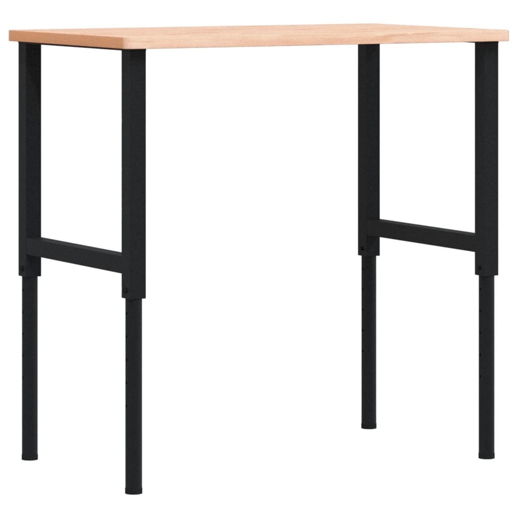 Pracovní stůl 100 x 60 x (71,5–98) cm masivní buk obdélníkový