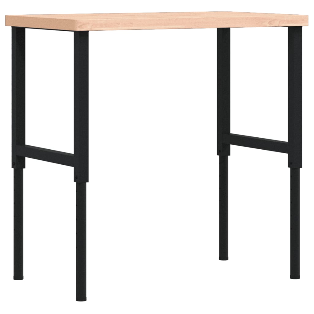 Pracovní stůl 100 x 60 x (73–99,5) cm masivní buk obdélníkový