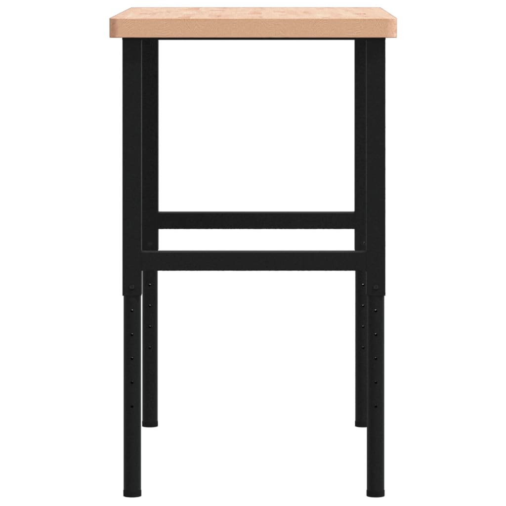 Pracovní stůl 100 x 60 x (73–99,5) cm masivní buk obdélníkový