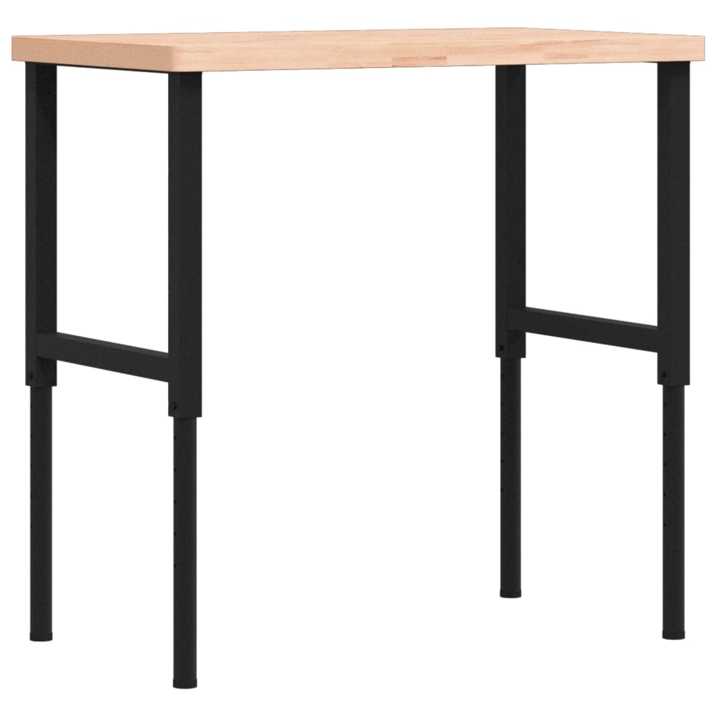 Pracovní stůl 100 x 60 x (73–99,5) cm masivní buk obdélníkový