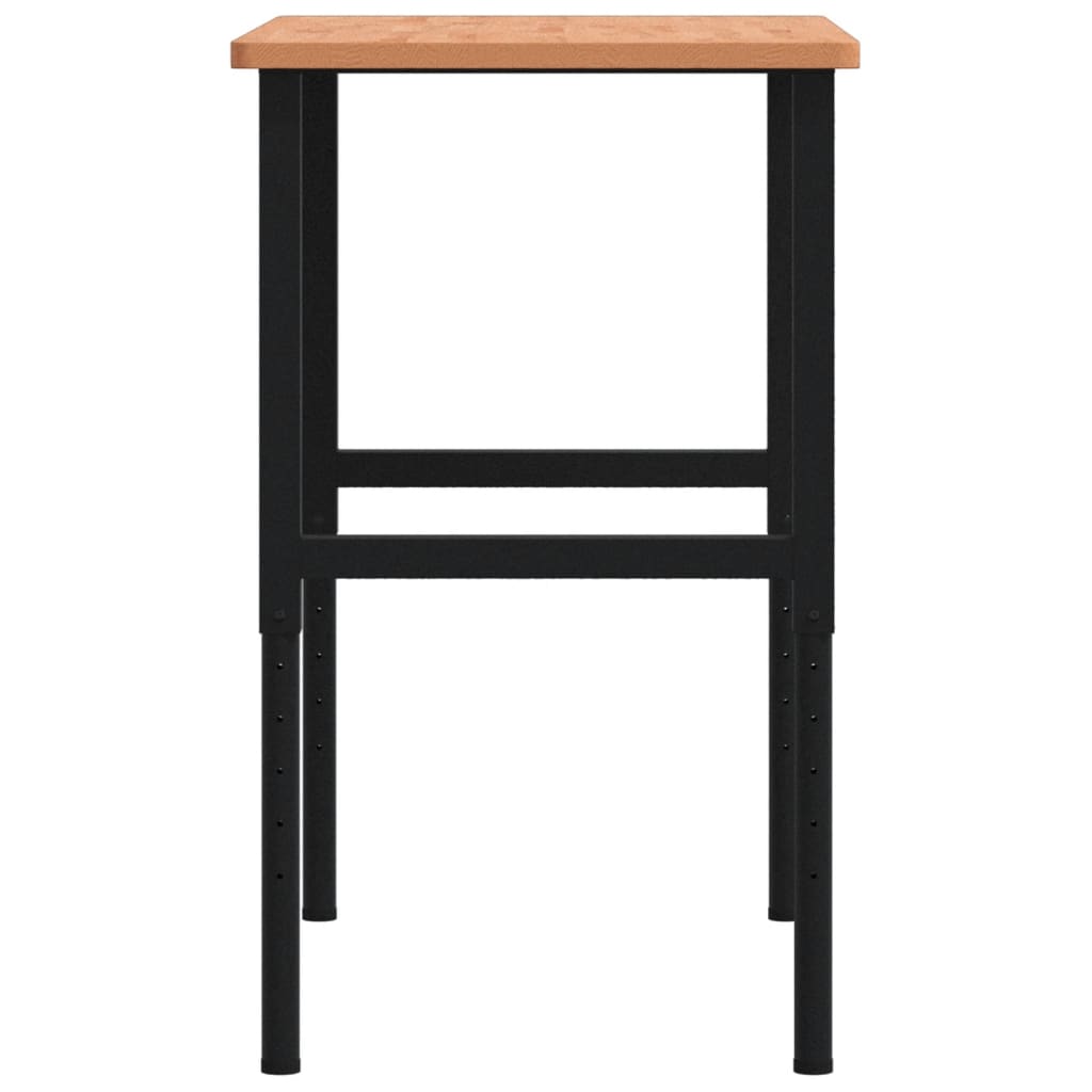 Pracovní stůl 100 x 60 x (71,5–98) cm masivní buk obdélníkový
