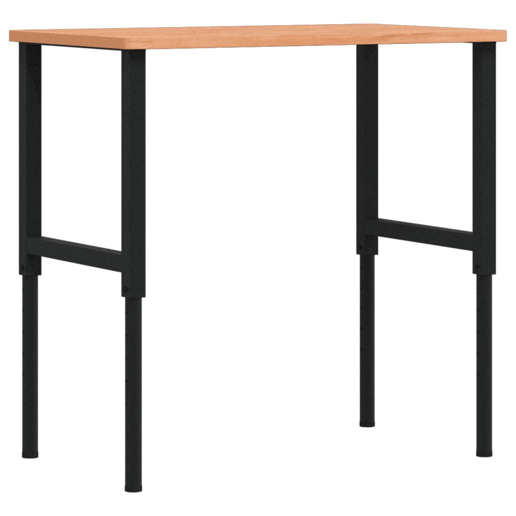 Pracovní stůl 100 x 60 x (71,5–98) cm masivní buk obdélníkový