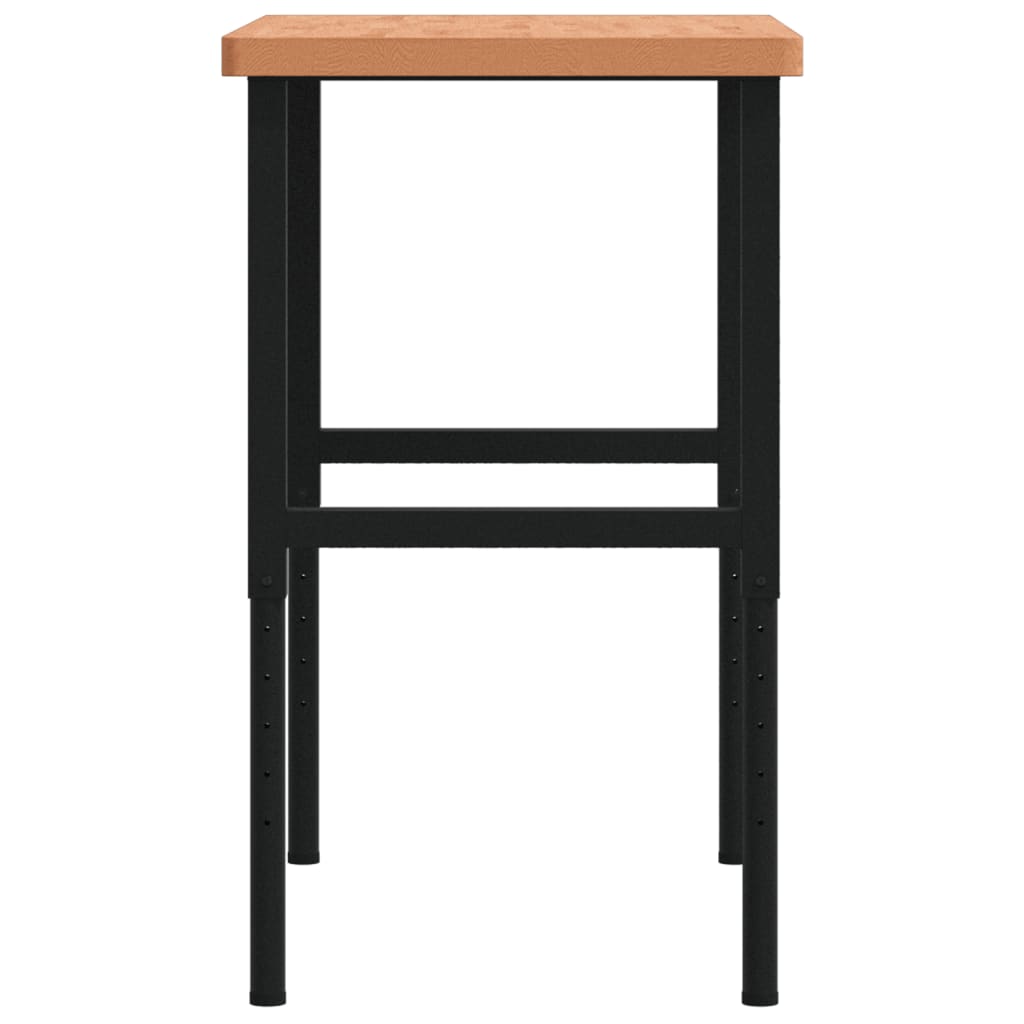 Pracovní stůl 100 x 60 x (73–99,5) cm masivní buk obdélníkový