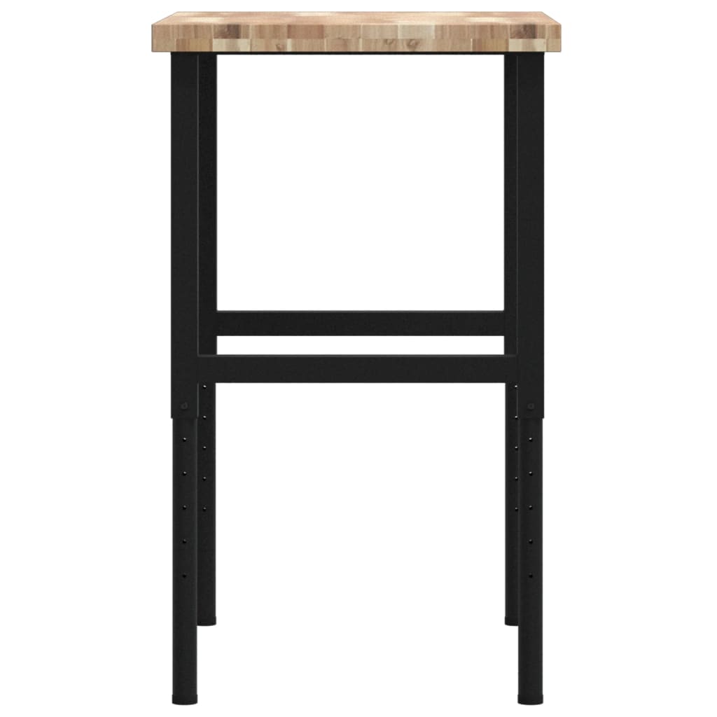 Pracovní stůl 80 x 60 x (73–99,5) cm masivní akácie obdélníkový