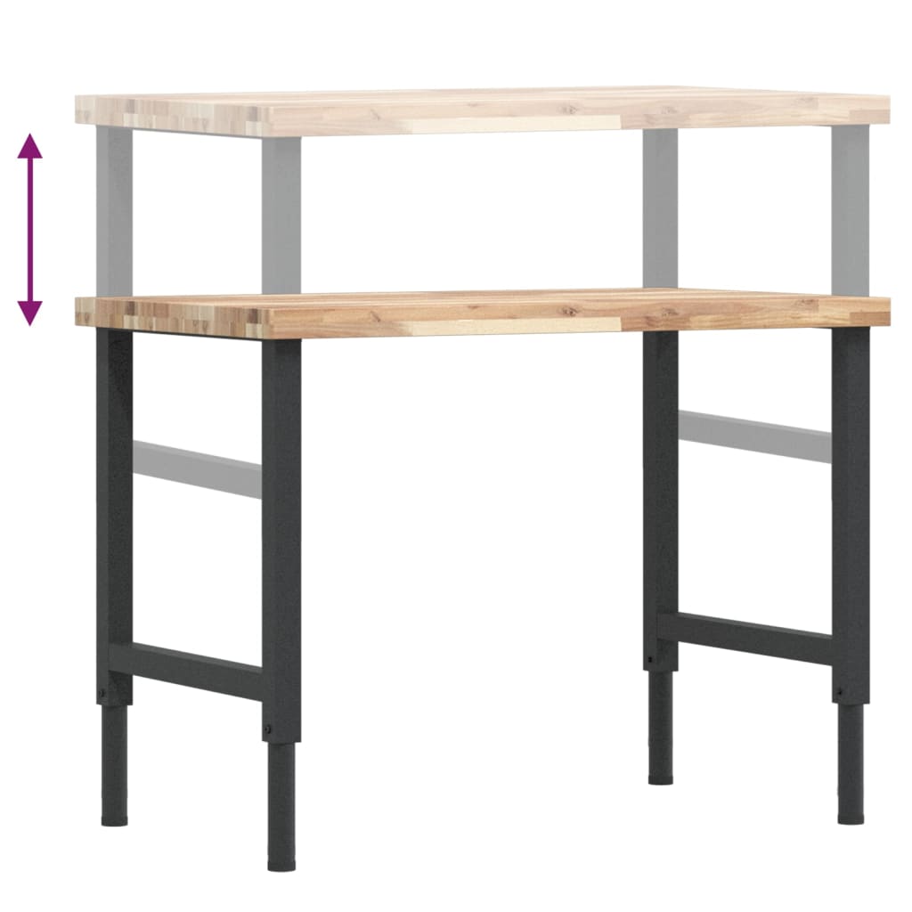 Pracovní stůl 100x60x(73–99,5) cm masivní akácie obdélníkový