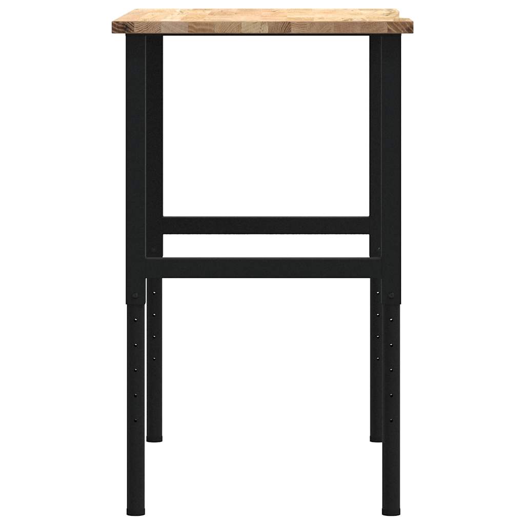 Pracovní stůl 100 x 60 x (71,5–98) cm masivní dubové dřevo