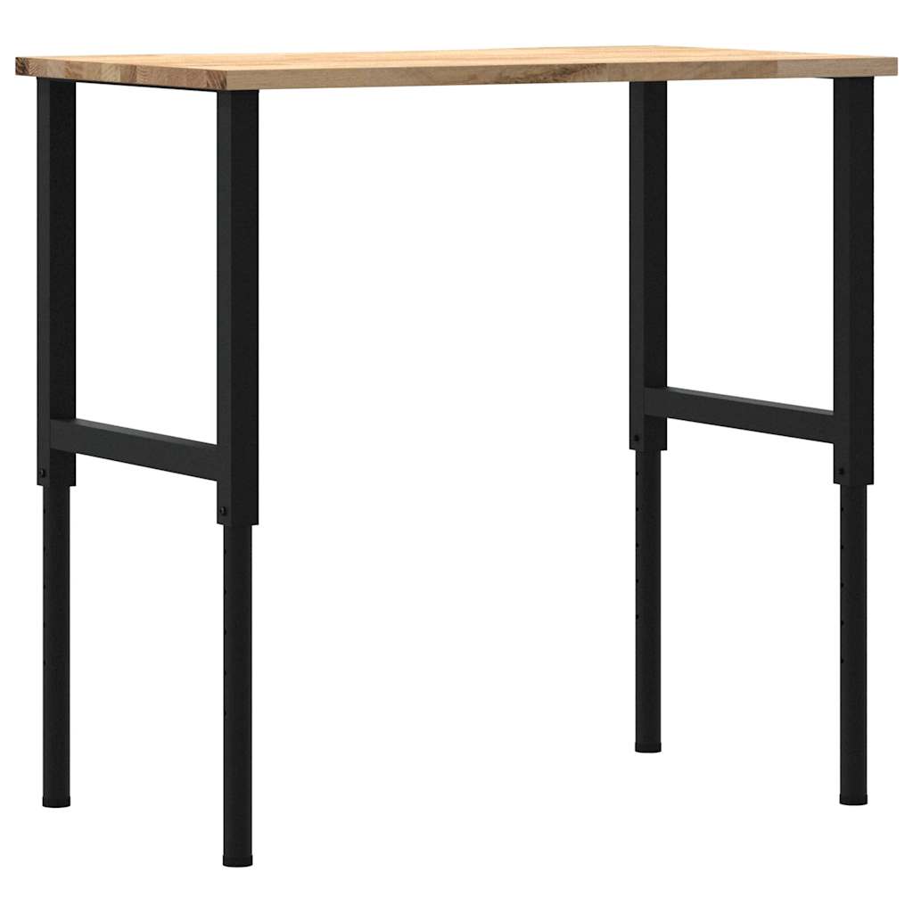 Pracovní stůl 100 x 60 x (71,5–98) cm masivní dubové dřevo