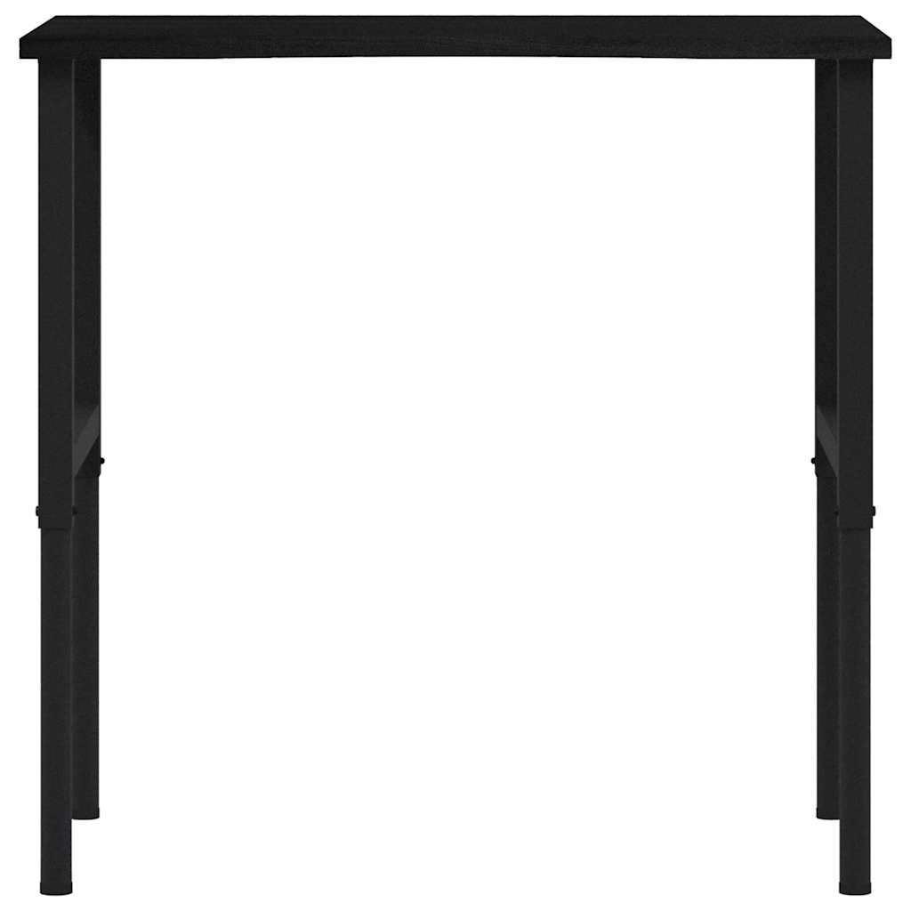Pracovní stůl tmavě hnědý 100 x 60 x (71,5–98) cm masivní dub