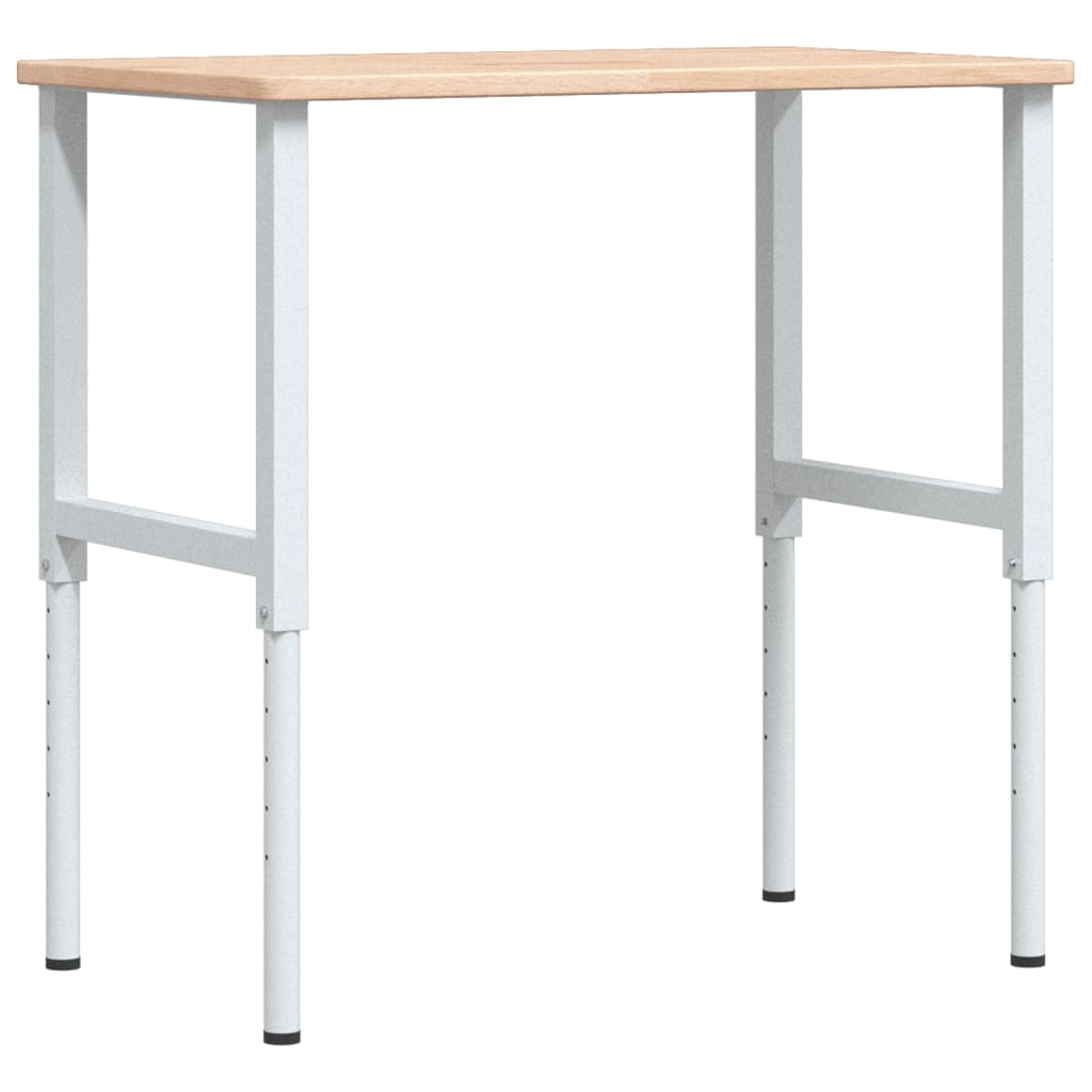 Pracovní stůl 100 x 60 x (71,5–98) cm masivní dub obdélníkový