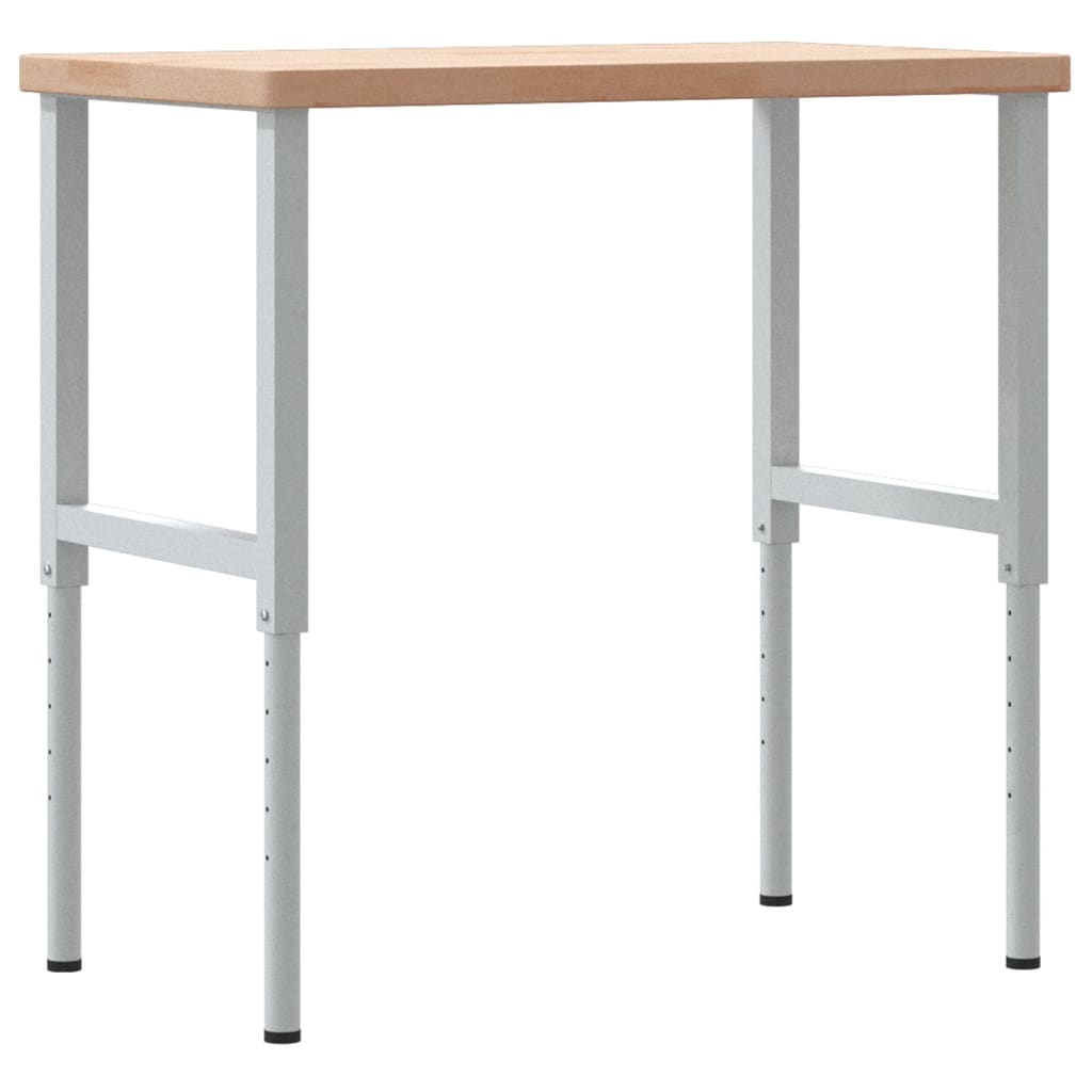 Pracovní stůl 100 x 60 x (73–99,5) cm masivní dub obdélníkový