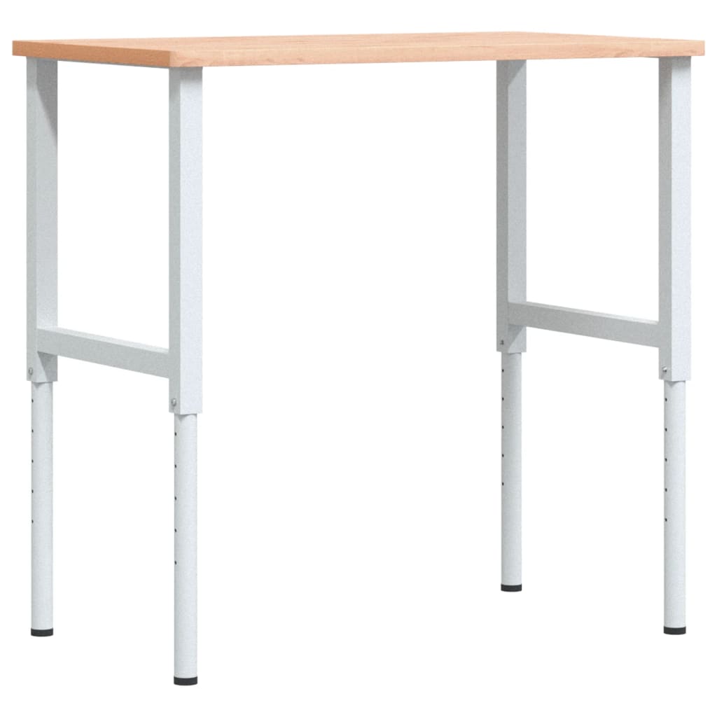 Pracovní stůl 100 x 60 x (71,5–98) cm masivní buk obdélníkový