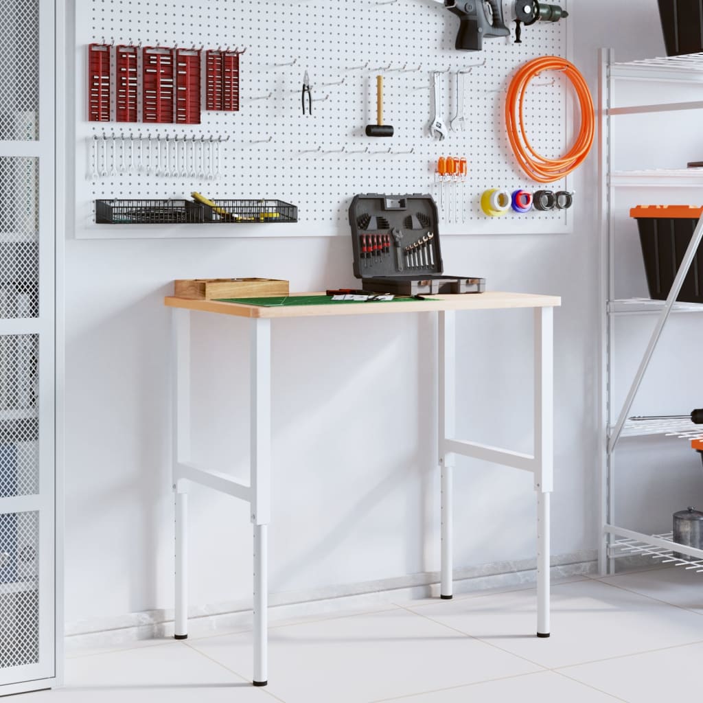 Pracovní stůl 100 x 60 x (71,5–98) cm masivní buk obdélníkový