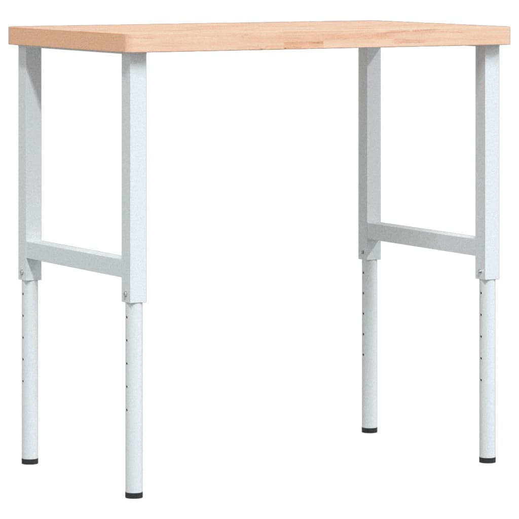 Pracovní stůl 100 x 60 x (73–99,5) cm masivní buk obdélníkový
