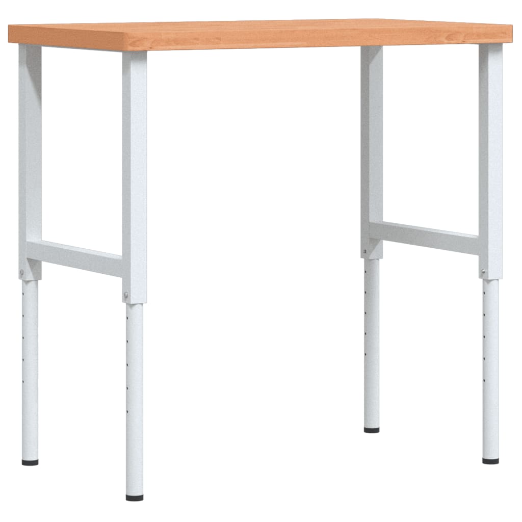 Pracovní stůl 100 x 60 x (73–99,5) cm masivní buk obdélníkový