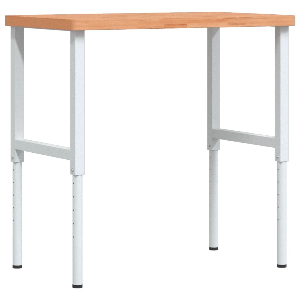Pracovní stůl 100 x 60 x (73–99,5) cm masivní buk obdélníkový