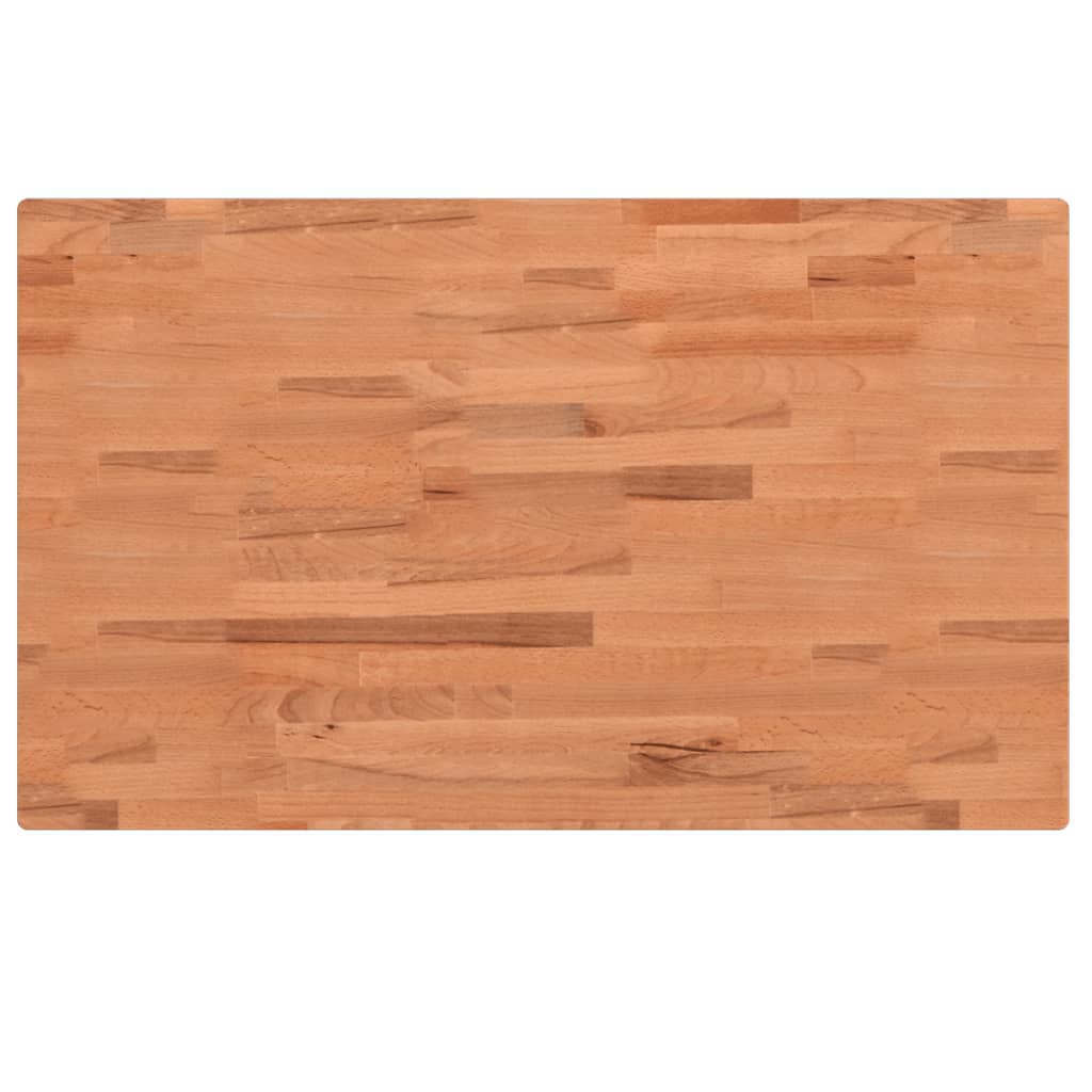Pracovní stůl 100 x 60 x (73–99,5) cm masivní buk obdélníkový