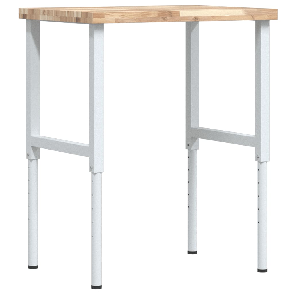 Pracovní stůl 80 x 60 x (73–99,5) cm masivní akácie obdélníkový