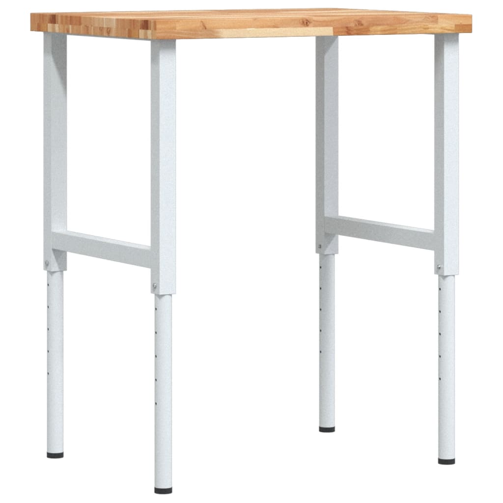 Pracovní stůl 80 x 60 x (73–99,5) cm masivní akácie obdélníkový