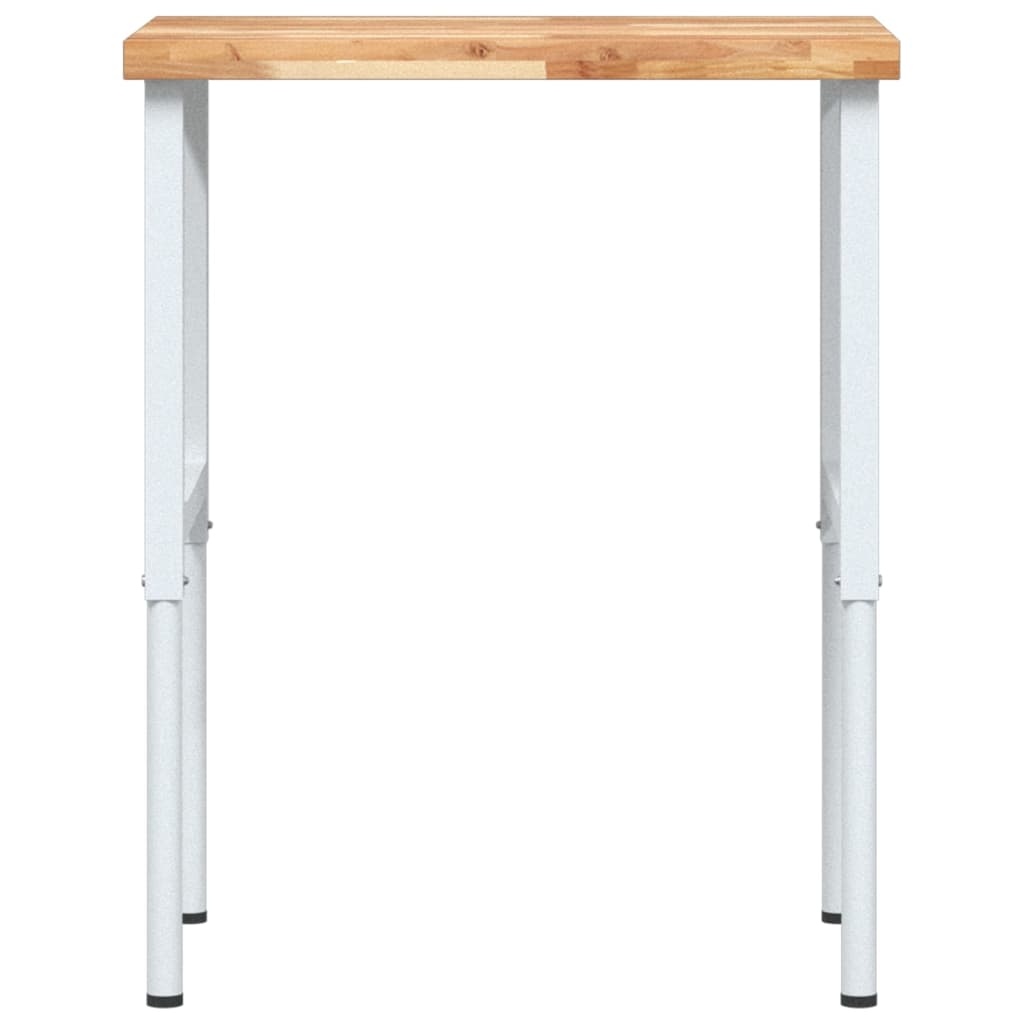 Pracovní stůl 80 x 60 x (73–99,5) cm masivní akácie obdélníkový