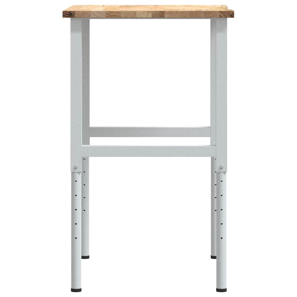 Pracovní stůl 80 x 60 x (71,5–98) cm masivní dubové dřevo