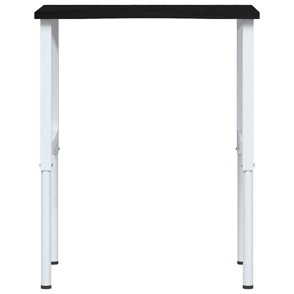 Pracovní stůl tmavě hnědý 80 x 60 x (71,5–98) cm masivní dub
