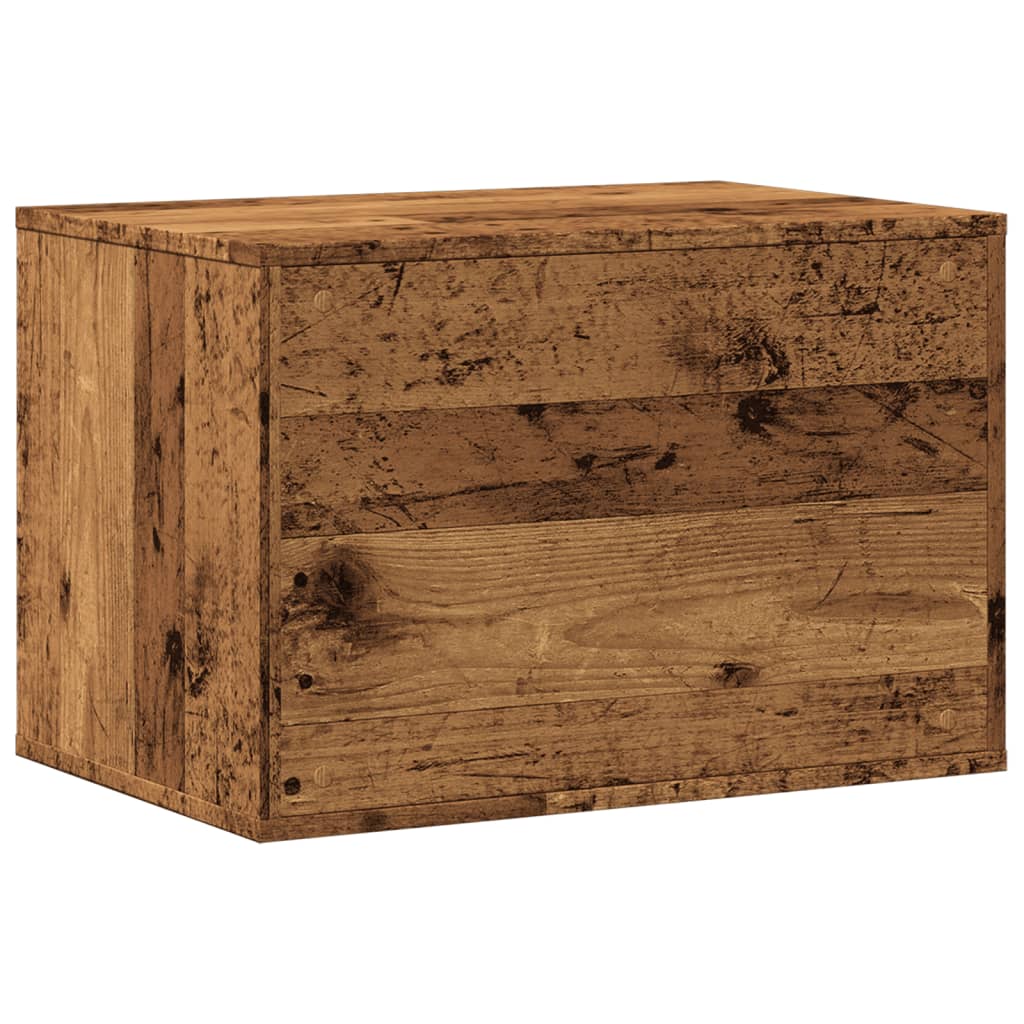 Skříňka na kočičí záchod old wood 60x40x40 cm kompozitní dřevo