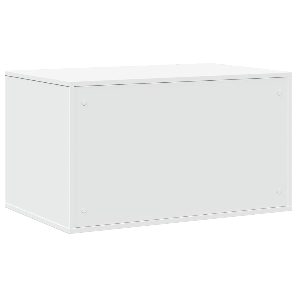 Skříňka na kočičí záchod bílá 80 x 50 x 45 cm kompozitní dřevo